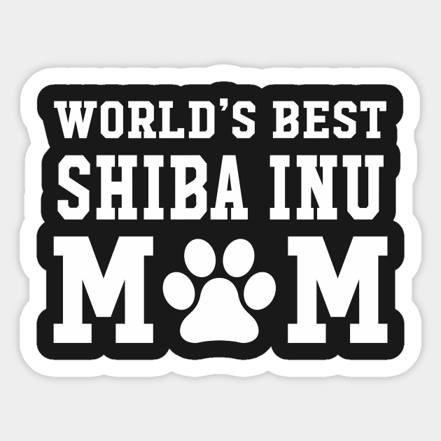 World’s Best Shiba Inu Mom Sticker by xaviertodd